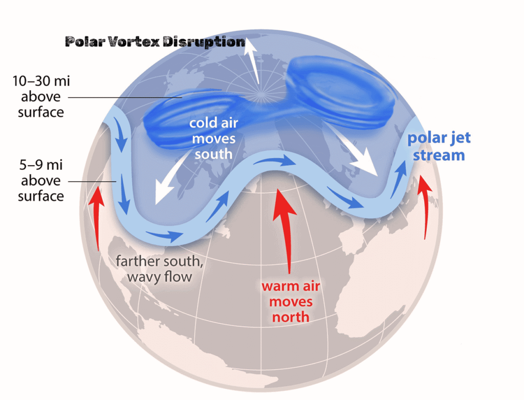 Polar Vortex Disruption